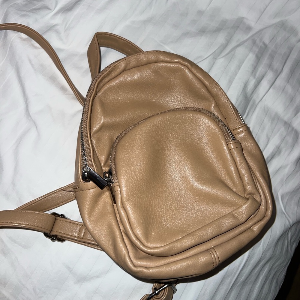 Small Beige mini Backpack!